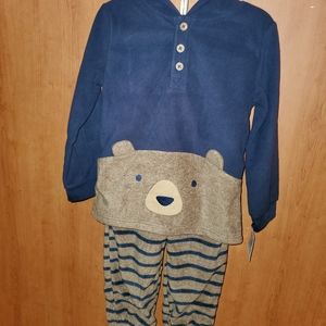 NWT Carter's (child of mine) hooded fleece set